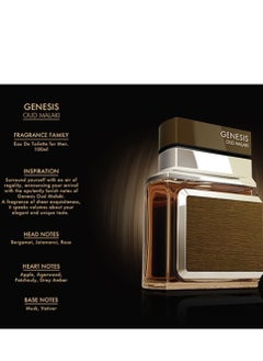 LE CHAMEAU Genesis Oud Malaki men edt 100mL  - Image 3