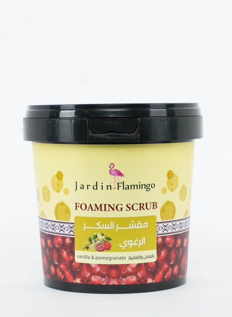 Jardin Flamingo Foam Scrub 600g - VANILLA & POMEGRANATE