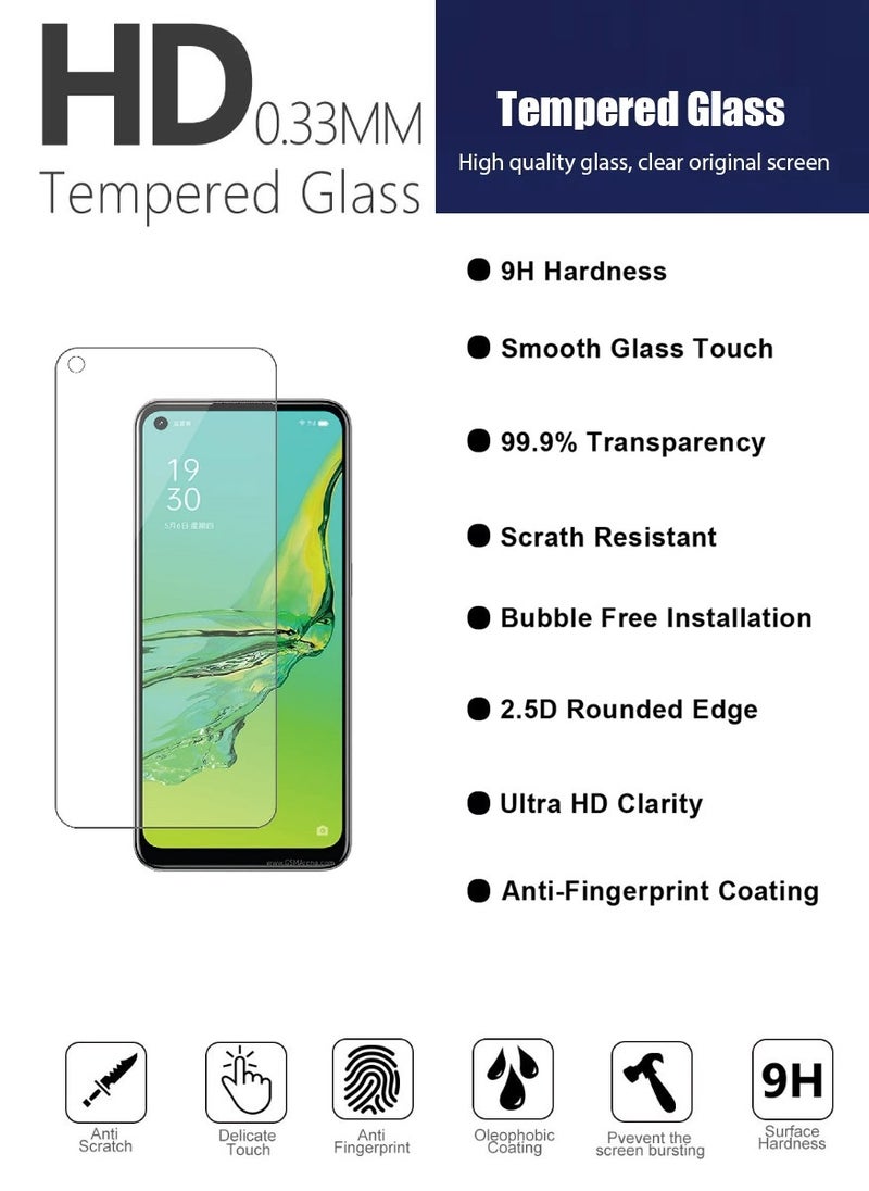 Super 2 Pieces  Tempered Glass Screen Protector Clear Designed For Oppo A35 Full Screen Coverage And Bubble Free - Image 5
