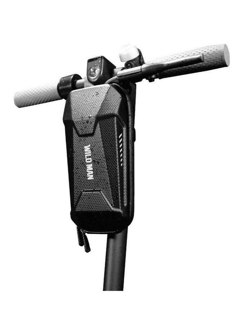 وايلد مان الكهربائية سكوتر الجبهة معلقة حقيبة التخزين - كبيرة السعة تعليق مقبض حقيبة إيفا دائمة للشاحن أداة إصلاح للشياومي مي سكوتر كهربائي سيغواي ninebot electirc سكوتر (أسود، 3L) - Image 3