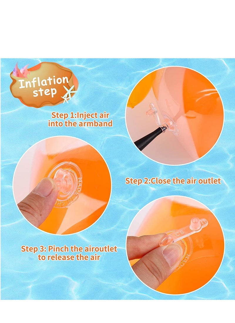 SYOSI - SYOSI Inflatable Armbands for Kids 2-8 Cartoon Arm Bands Baby Floats for Swimming Toddler Armbands Swim Trainers Floating Sleeves for Pool Water Swim Training Aids Boys Girls Pool Safety Equipment - Image 1
