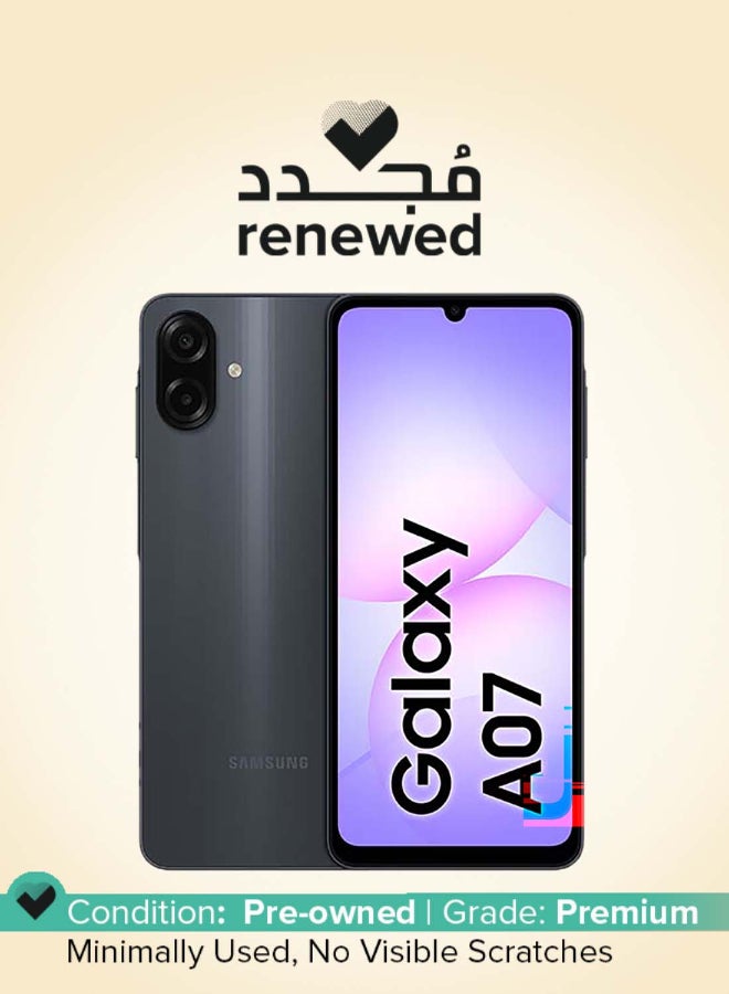 samsung Samsung Galaxy A07 64GB 4GB Refurbished Screen Size: 6.7 in | RAM Size: 4 GB | Battery Size: 5000 mAh | Secondary Camera Resolution: 13 MP