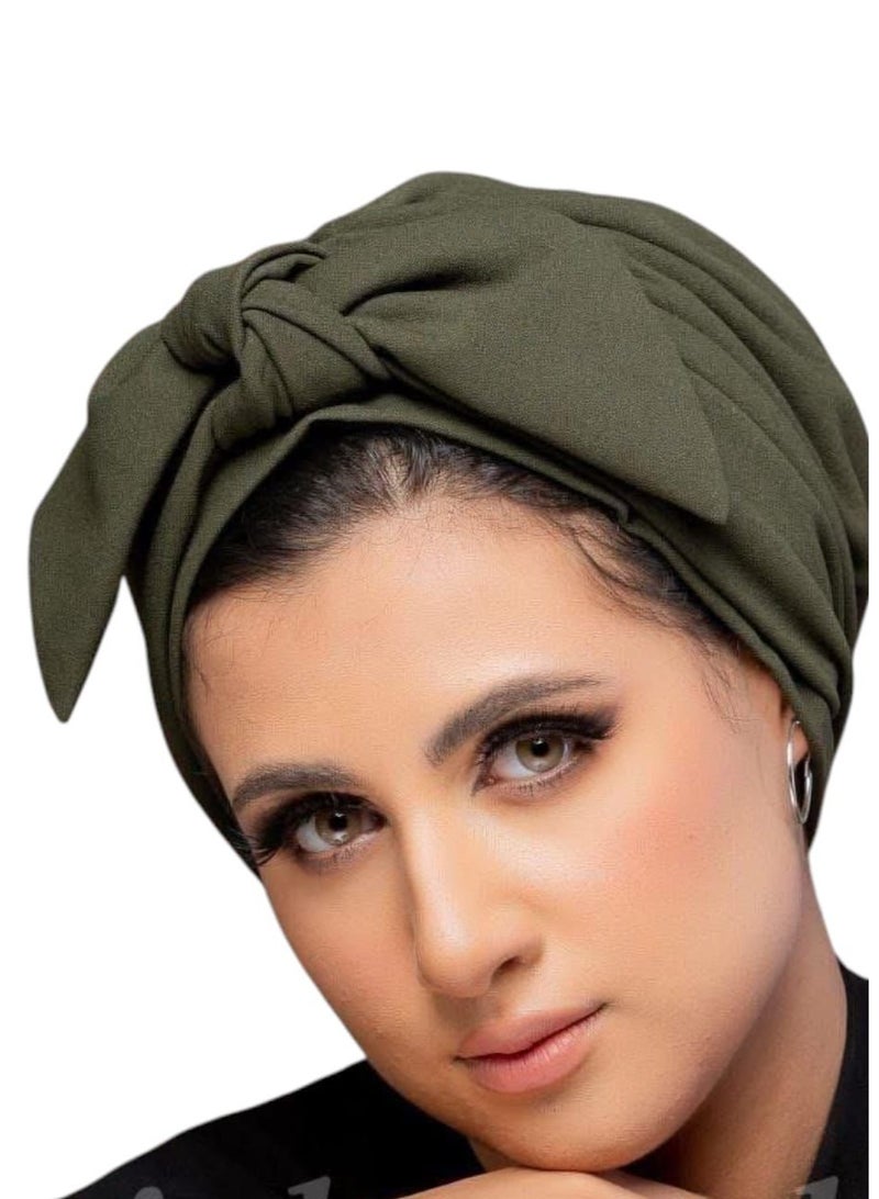 Two-piece turban, bonnet and headdress, Vinco