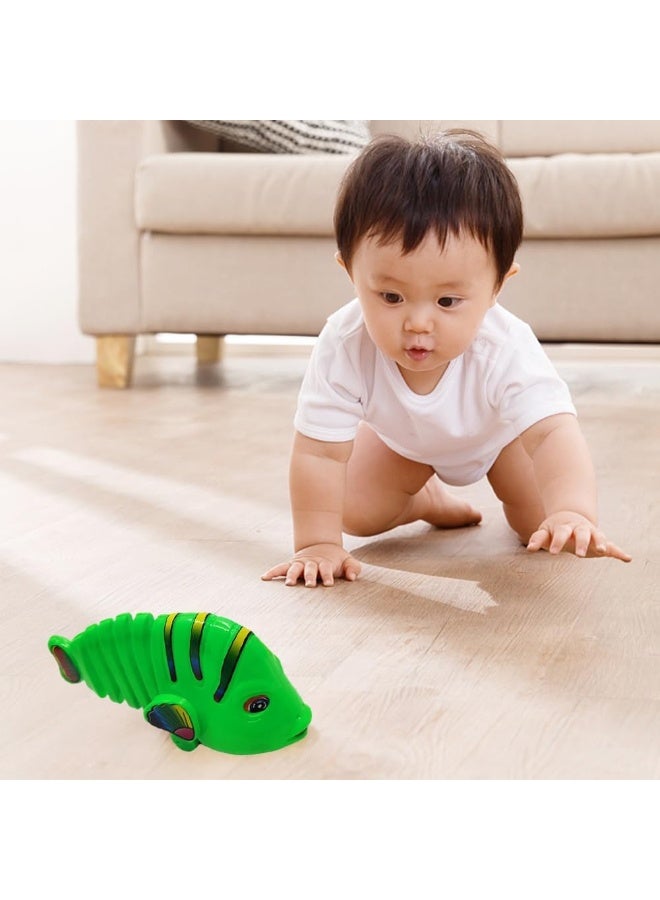 TOY GARDEN 12 Pcs Cute Design Wiggle Fish Toys for Kids and Toddlers, Mechanical Wind-Up Swing Fish Play Set with Realistic Movement and Vibrant Colors, Interactive Parent-Child Bath Toys for Boys and Girls, Creative Gift for Learning and Fun - Image 3