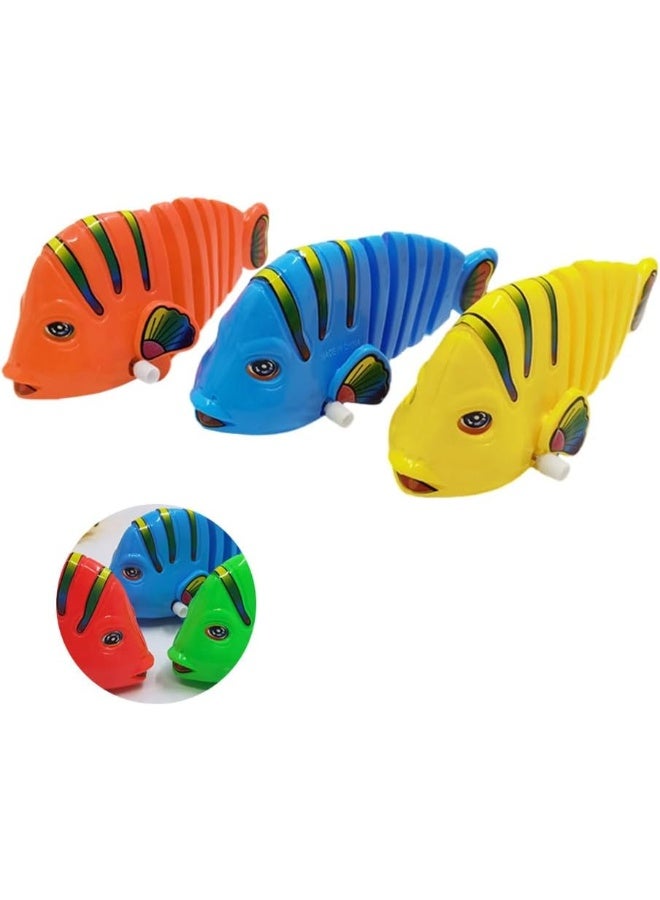 TOY GARDEN 12 Pcs Cute Design Wiggle Fish Toys for Kids and Toddlers, Mechanical Wind-Up Swing Fish Play Set with Realistic Movement and Vibrant Colors, Interactive Parent-Child Bath Toys for Boys and Girls, Creative Gift for Learning and Fun - Image 2