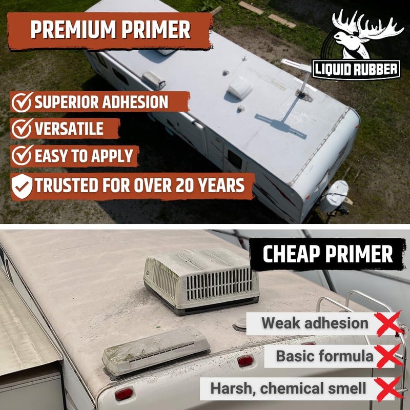 Liquid Rubber EPDM and TPO Primer – High-Performance Basecoat for RV, Camper and Trailer Roof Protection, 1 Gallon - Image 3