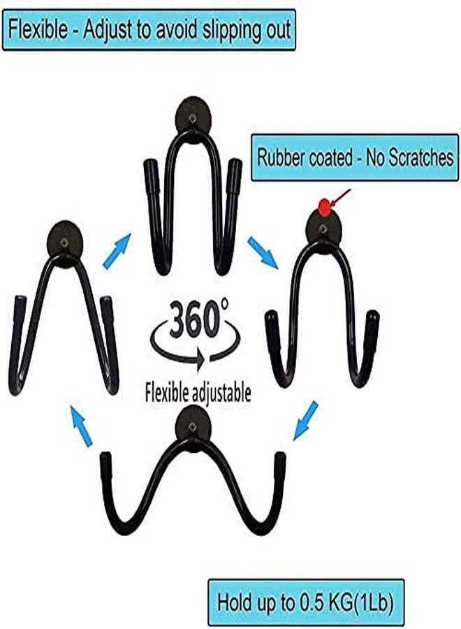 Pmsanzay Adjustable Magnetic Hanger,Strong Magnetic Hook for Cowboy Hat, Hard hat,Headphone,Shoes,Toys,Umbrella,Extension Cords,Tools,Bags,Towels,Gloves,etc - No Scratches to The Surface - W Style - Image 3