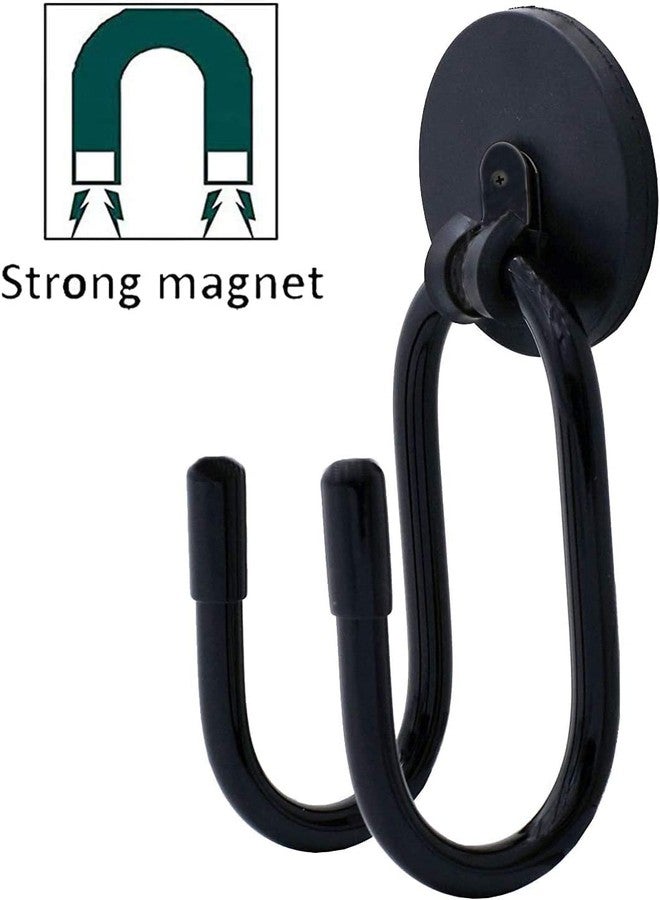 Pmsanzay Adjustable Magnetic Hanger,Strong Magnetic Hook for Cowboy Hat, Hard hat,Headphone,Shoes,Toys,Umbrella,Extension Cords,Tools,Bags,Towels,Gloves,etc - No Scratches to The Surface - W Style - Image 2