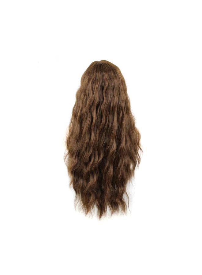 NIBEMINENT Curly Long Hair Wig Brown - Image 3