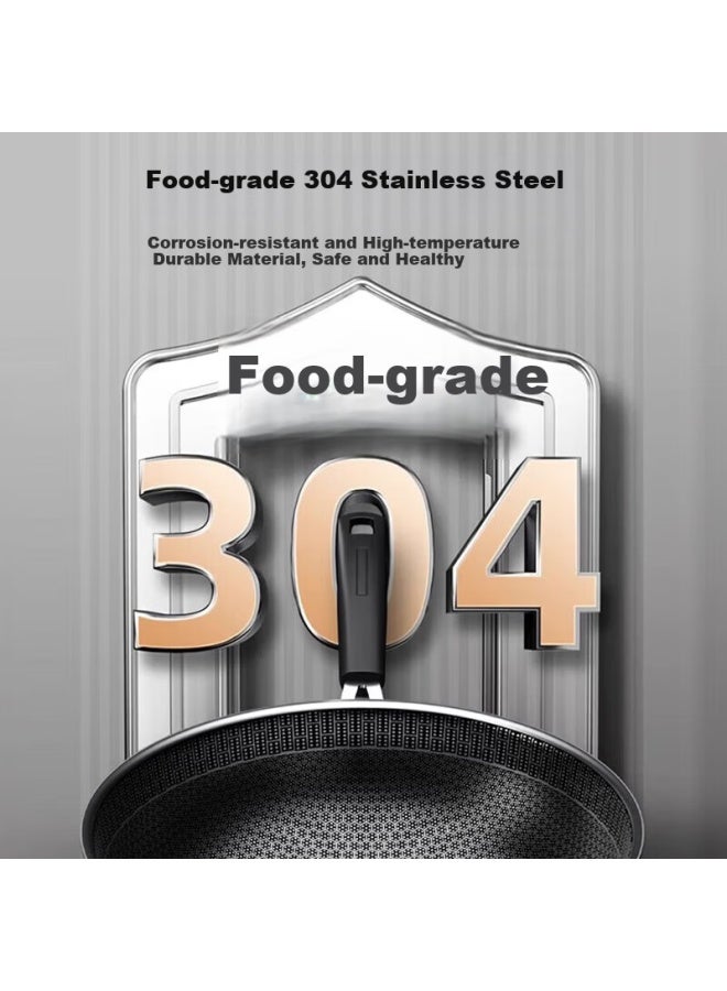 Midea 30cm Stainless Steel Non-stick Frying Pan With Flat Bottom, Visible Lid, Compatible With Induction And Gas Stoves - Image 3