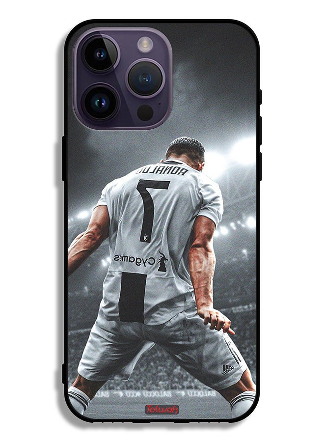Tolwak Apple iPhone 14 Pro Max Protective Case Cristiano Ronaldo Celebration - Image 2
