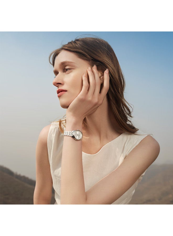 Fiyta Classic Series Automatic Mechanical Movement Women's Steel Strap Watch Gift Box White Dial Steel Strap Holiday Gift - Image 2