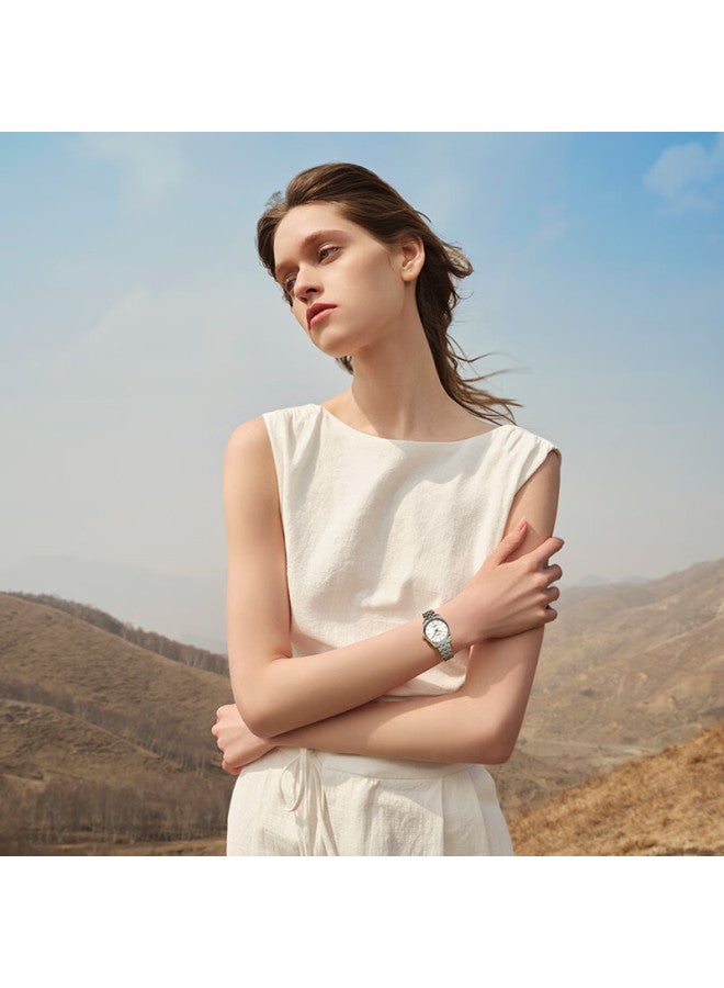 Fiyta Classic Series Automatic Mechanical Movement Women's Steel Strap Watch Gift Box White Dial Steel Strap Holiday Gift - Image 4