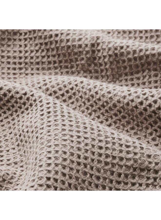 erorex Bath sheet, light grey/brown, 100x150 cm - Image 3