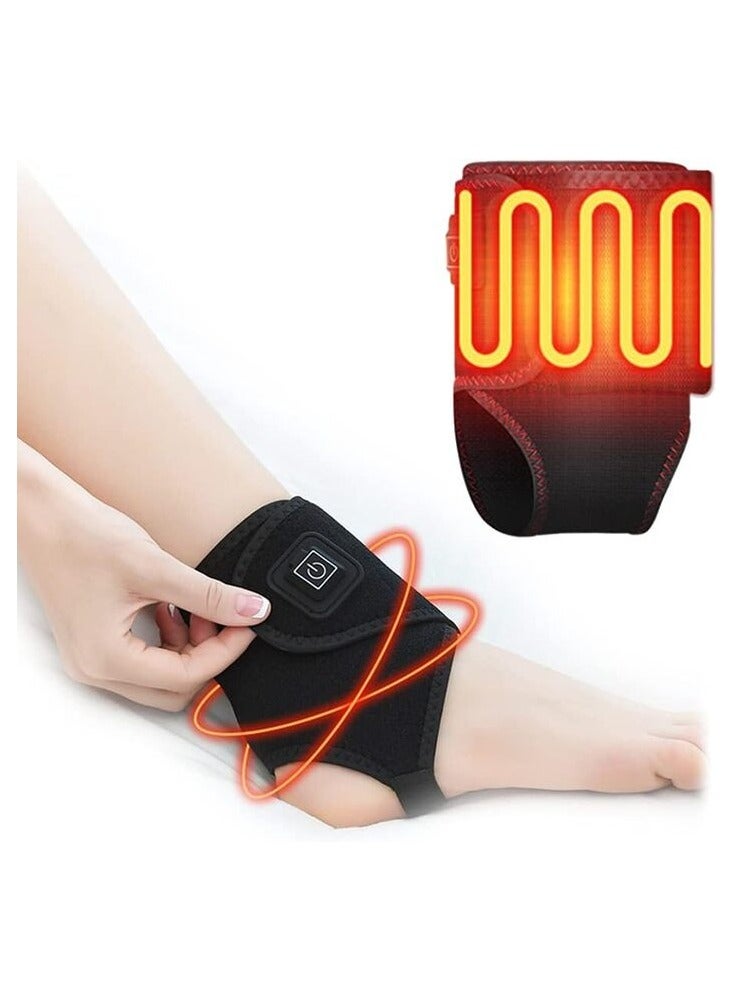 Electric Heated Ankle Support, USB Port with 3 Temperature Settings for Ankle Sprains and Pain Relief - Image 1