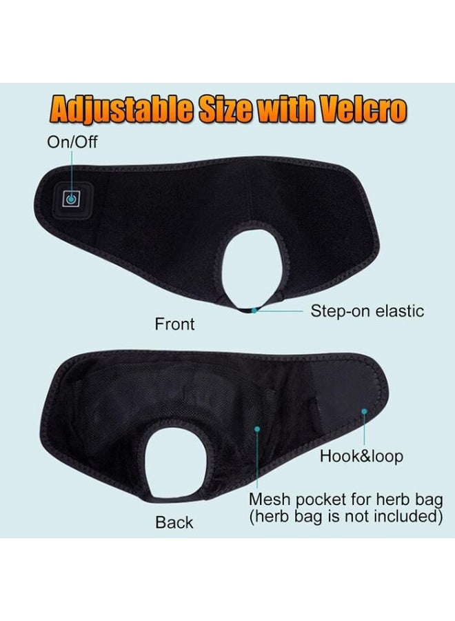 Electric Heated Ankle Support, USB Port with 3 Temperature Settings for Ankle Sprains and Pain Relief - Image 5
