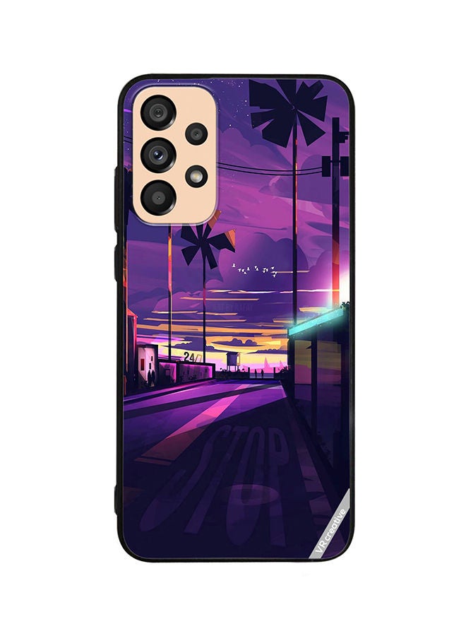 VR CREATIVE Protective Case Cover For Samsung Galaxy A72 Empty Road Design Multicolour - Image 1