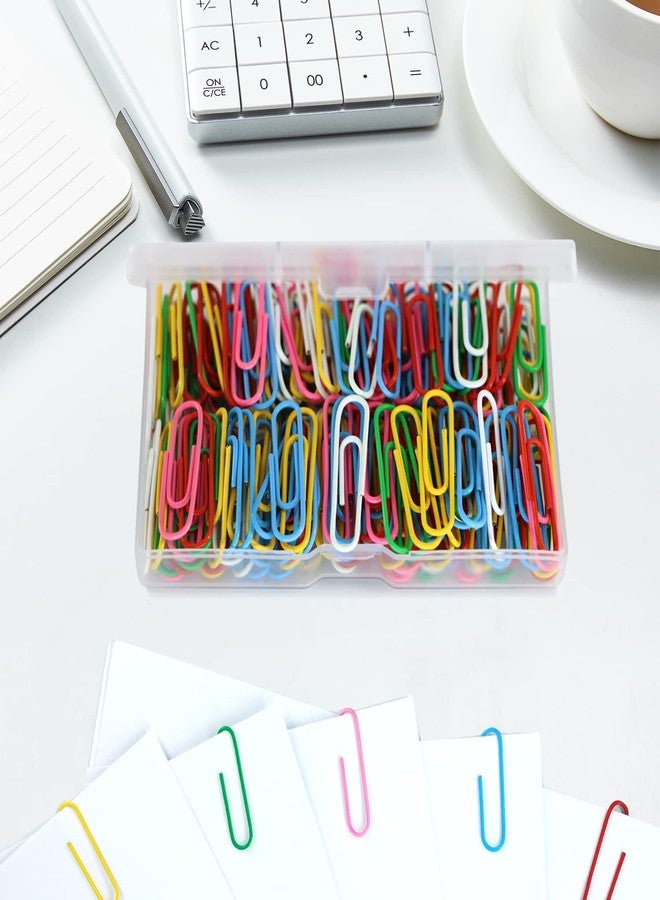 AnutriON Paper Clips, 180 Pack Medium Size Paperclips 1.3 Inch (33mm) Assorted Colored Coated Paper Clips Great for Office School Document Organizing - Image 4