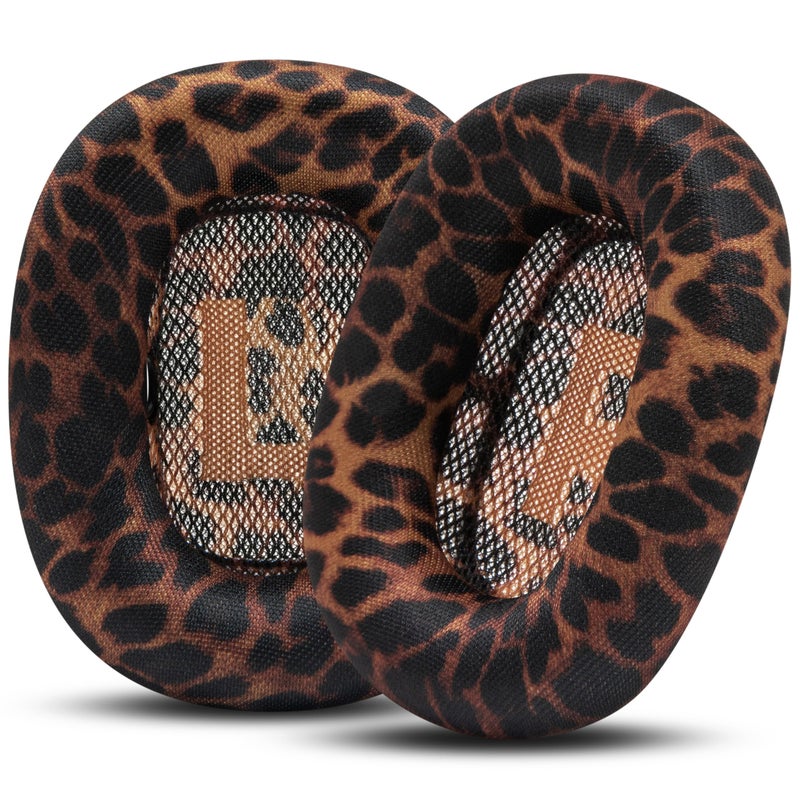WC PadZ Max â€“ Ear Cushions Compatible with AirPods Max 1 & 2, Made by Wicked Cushions | Soft Fabric, Enhanced Comfort & Unique Style | Leopard - Image 1