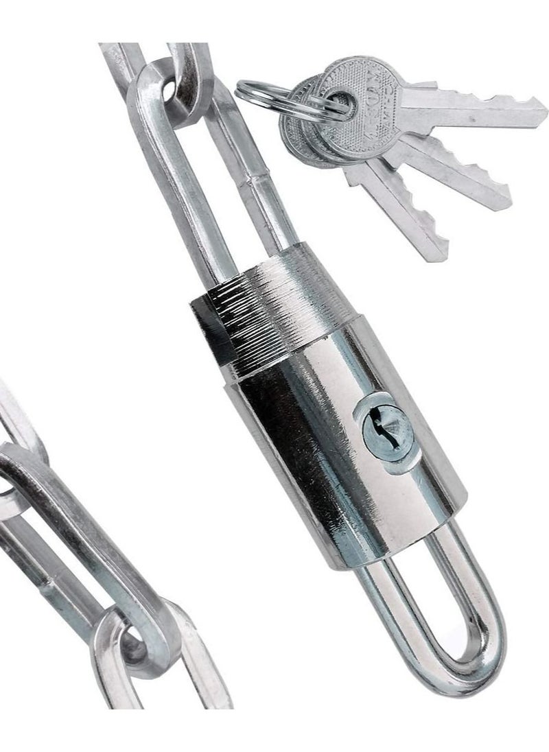 Generic - Metal Chain Bicycle Lock Antitheft Mountain Bike Lock hardened metal Anti theft bicycle lock - Image 1