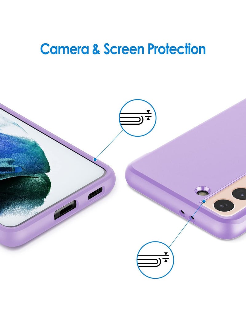 جي تيك جراب نحيف مناسب لهاتف Galaxy S21 5G غطاء هاتف رفيع مع امتصاص الصدمات وتصميم من ألياف الكربون - Image 3