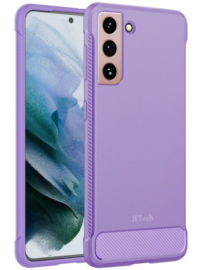 جي تيك جراب نحيف مناسب لهاتف Galaxy S21 5G غطاء هاتف رفيع مع امتصاص الصدمات وتصميم من ألياف الكربون - Image 1