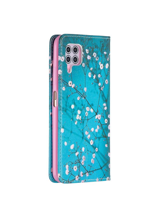 Zaboon Case For Huawei P40 Lite Colored Drawing Pattern Invisible Magnetic Horizontal Flip PU Leather Case with Holder & Card Slots & Wallet - Image 3