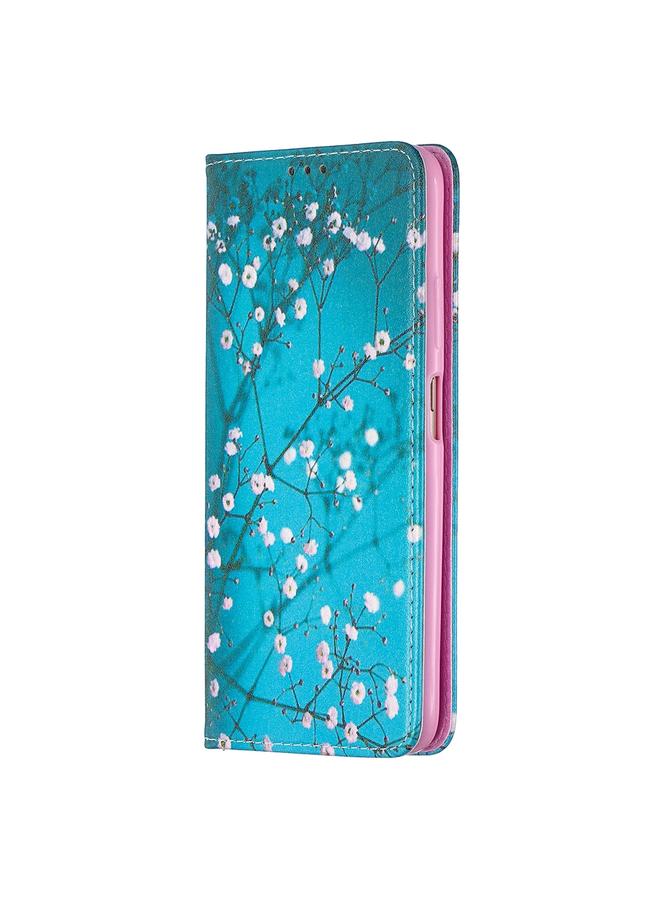 Zaboon Case For Huawei P40 Lite Colored Drawing Pattern Invisible Magnetic Horizontal Flip PU Leather Case with Holder & Card Slots & Wallet - Image 2