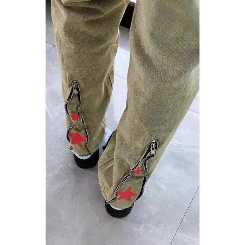 Unisex Classic Denim Jeans Loose Fit Daily Outdoor Wear - Image 5