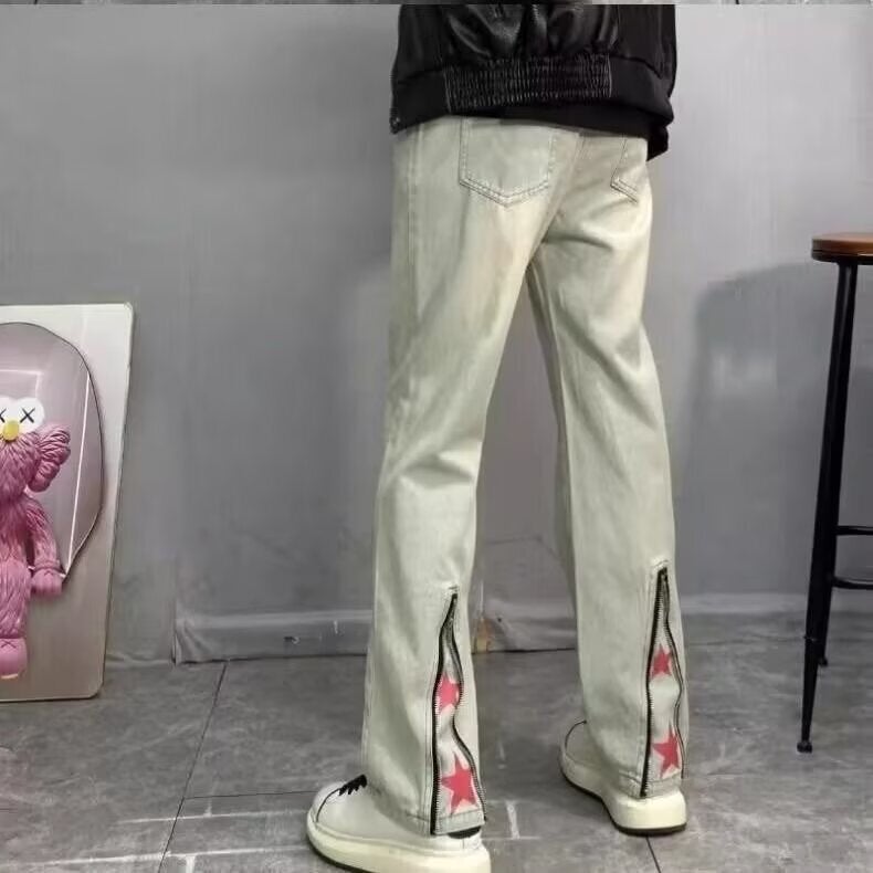 Unisex Classic Denim Jeans Loose Fit Daily Outdoor Wear - Image 3