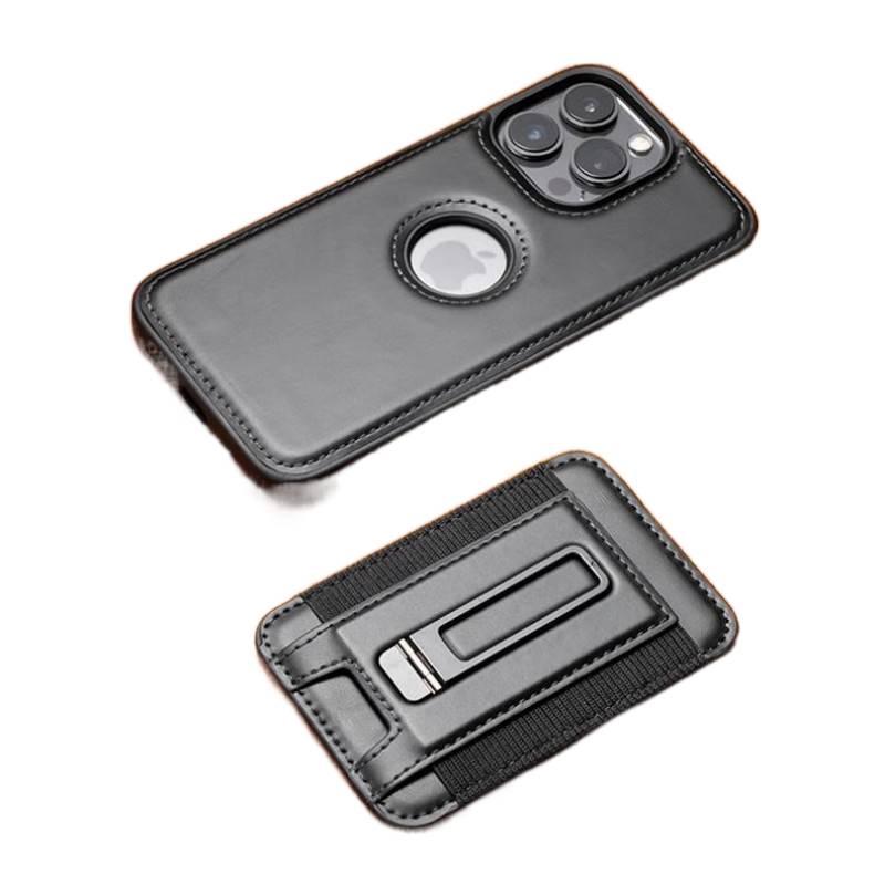 Protective Case | Shockproof Cover for iPhone 16 / 16 Plus / 16 Pro / 16 Pro Max | Leather Texture | Card Holder | Drop Protection - Image 4