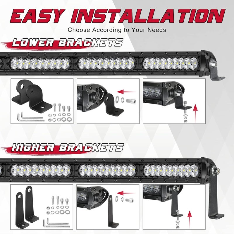OFFROADTOWN Light Bar Mounting Brackets - 2 Pack - Image 3