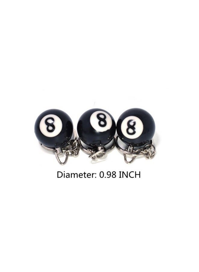 BeeSpring 8 Ball Keychain Creative Key Chain Diameter 0.98 In - Image 4