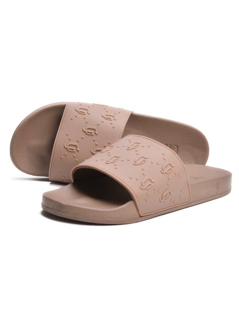 Classic upper padding slide slipper men