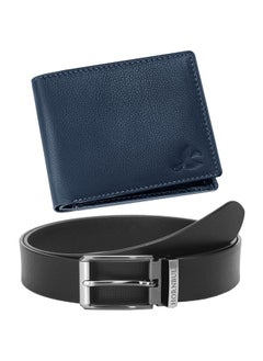 HORNBULL HORNBULL Leather Wallet and Belt Combo | Leather Wallet for Men | Wallet for Men Leather Stylish | Wallet and Belt Combo Gift Set for Men 93119  - Image 1