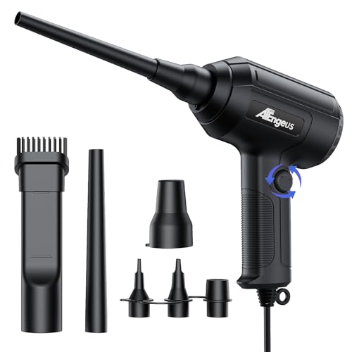 ATEngeus Air Duster, Stepless Speed Electric Air Duster, Multi-Use Compressed Air Duster, Keyboard Cleaner, Replace Canned Air, Air Blower for Clean Dust, Hairs, Laptop, PC - Image 1