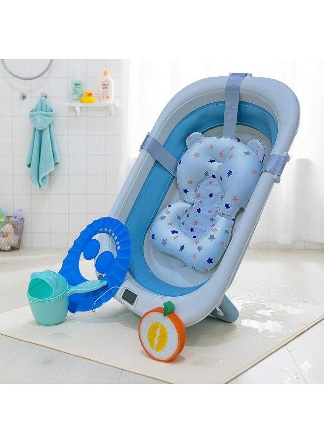 5-in-1 Foldable Baby Bathtub System with Digital Thermometer and Newborn Safety Kit