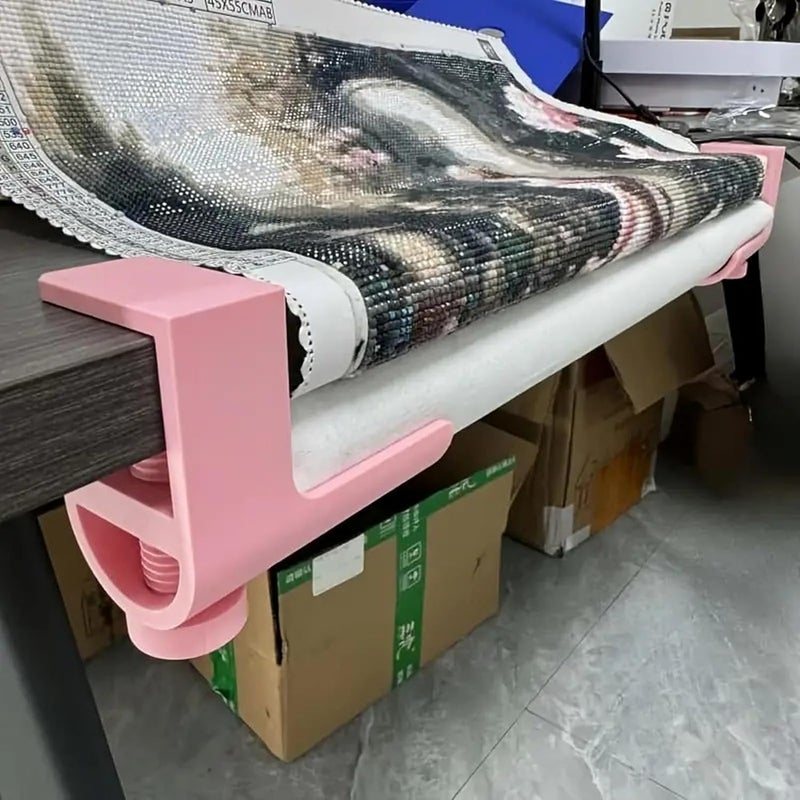 Anti topple design Antislip Artwork Stabilizing Frame with Adjustable Clamps for Painting Projects Ergonomic Desk Clamps Systems Adjustable Art Frame Assorted natural tone picks - Image 2