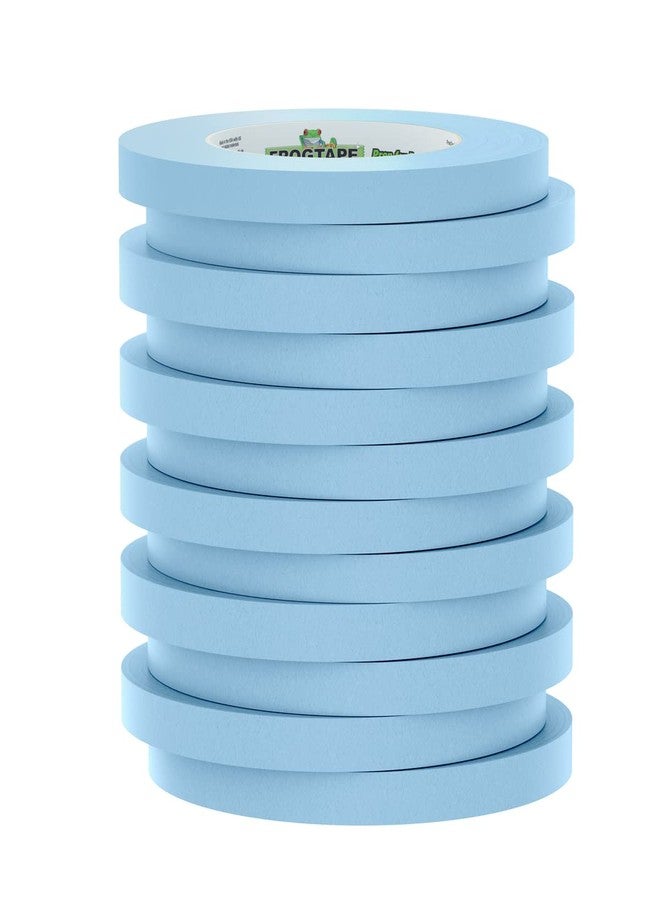 FrogTape 250 Light Blue Moderate Temperature Performance Grade Masking Tape, Medium-High Adhesion, 12mm x 55m, 12 Rolls per Pack - Image 2