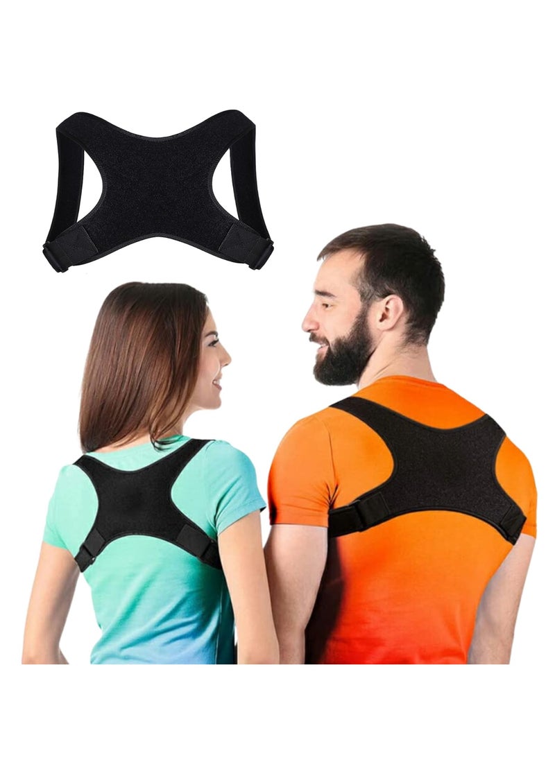 CAMPANAS Posture Corrector for Women and Men, Back Brace, Shoulder Brace, Posture Corrector for Neck and Back Pain Relief, Adjustable Back Support, Back Brace for Posture  - Image 1