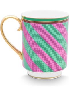 Pip Studio Chique Pink Green Porcelain Mug 350 ml  - Image 2