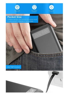 YLinkin Y-Linkin 10000mAh Power Bank PC35 - Fast Charging, Multi-Port (USB/Micro/Type-C/Lightning), LED Display, Portable Charger for All Devices/Black  - Image 3