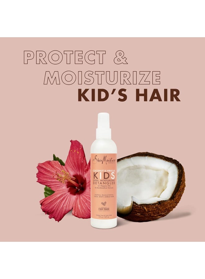 SheaMoisture HAIR DETANGLER SPRAY FOR KIDS: Formulated with certified organic coconut oil and shea butter, this detangling spray is the perfect solution for managing your child’s wild, unruly hair.  - Image 2