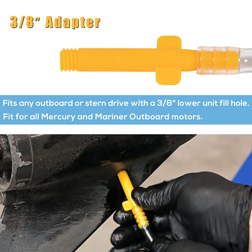 Yoursme Lower Unit Gear Lube Pump for Standard Quart Bottles Fits All Mercury and Mariner Outboards - Image 3