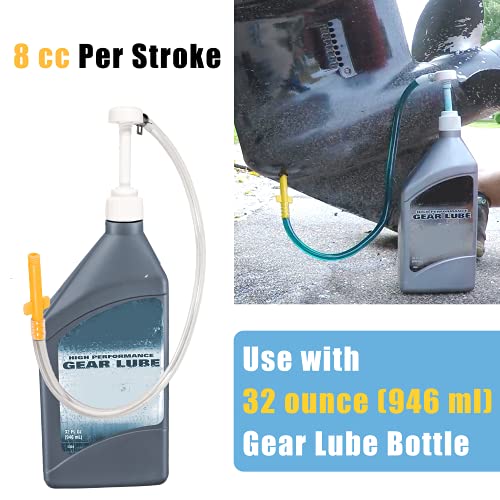 Yoursme Lower Unit Gear Lube Pump for Standard Quart Bottles Fits All Mercury and Mariner Outboards - Image 2