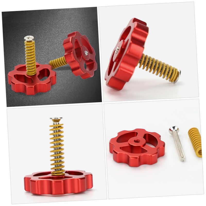 4pcs Metal Leveling Nuts and Springs Set for 3D Printer Enhanced Stability Precision Hot Bed Accessories - Image 3