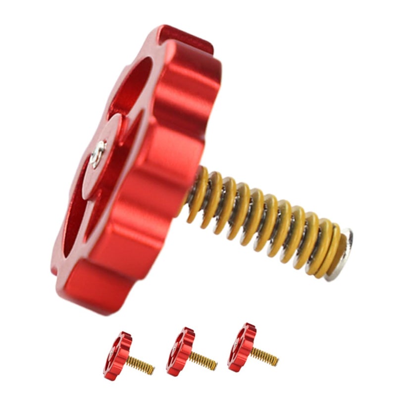 4pcs Metal Leveling Nuts and Springs Set for 3D Printer Enhanced Stability Precision Hot Bed Accessories - Image 2