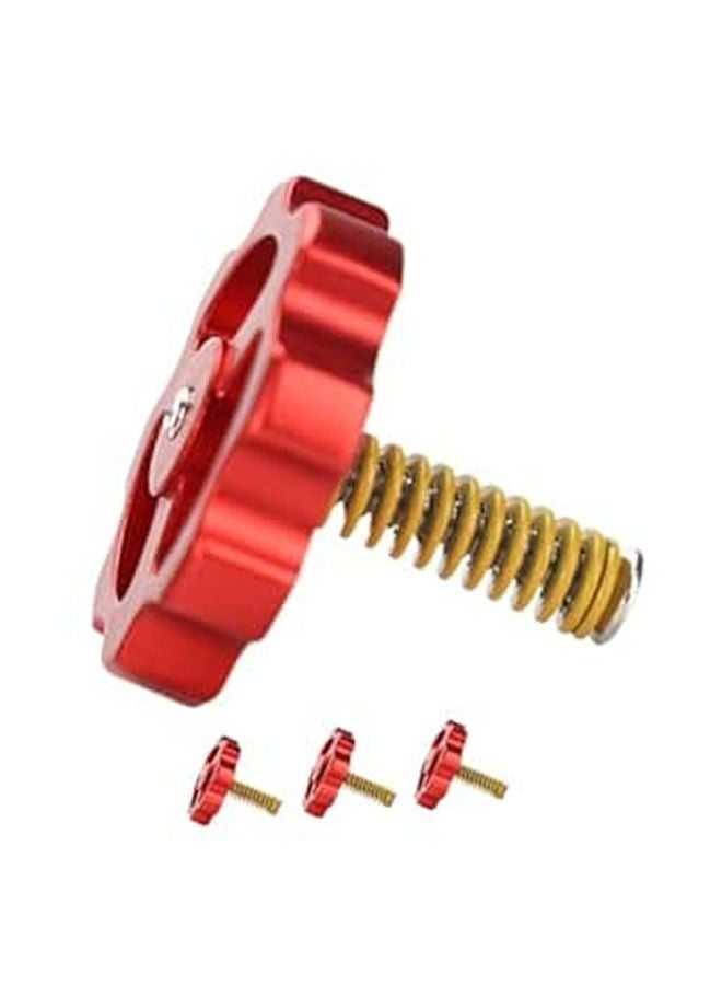 4pcs Metal Leveling Nuts and Springs Set for 3D Printer Enhanced Stability Precision Hot Bed Accessories - Image 1