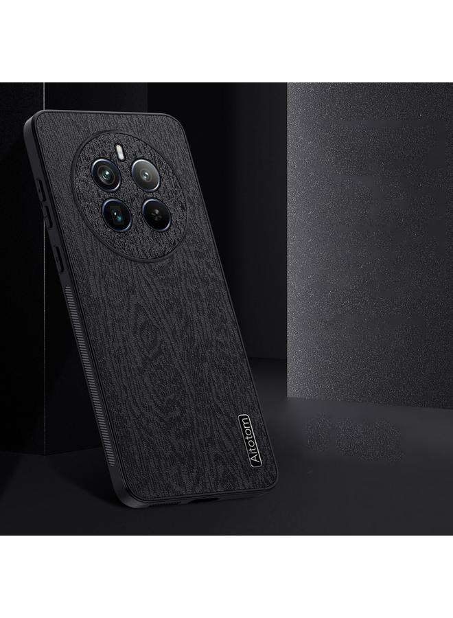 اس-توب جراب هاتف Realme 12 Pro+ مصنوع من جلد لحاء الشجر ومقاوم للصدمات - Image 3