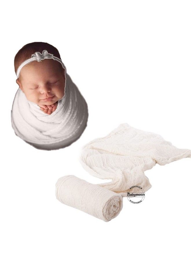 BabyMoon Cheese Cloth Wrap Baby Photography Props Stretch Without Wrinkle Antipilling Breathable Blanket Swaddle Wrap - Image 2